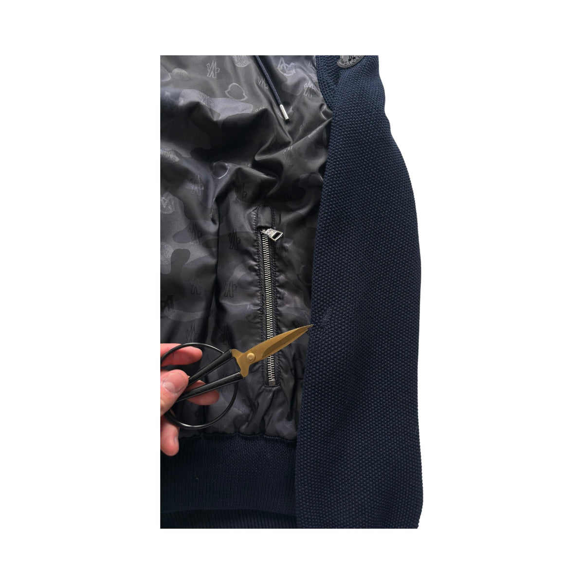MONCLER HOODED CARDIGAN