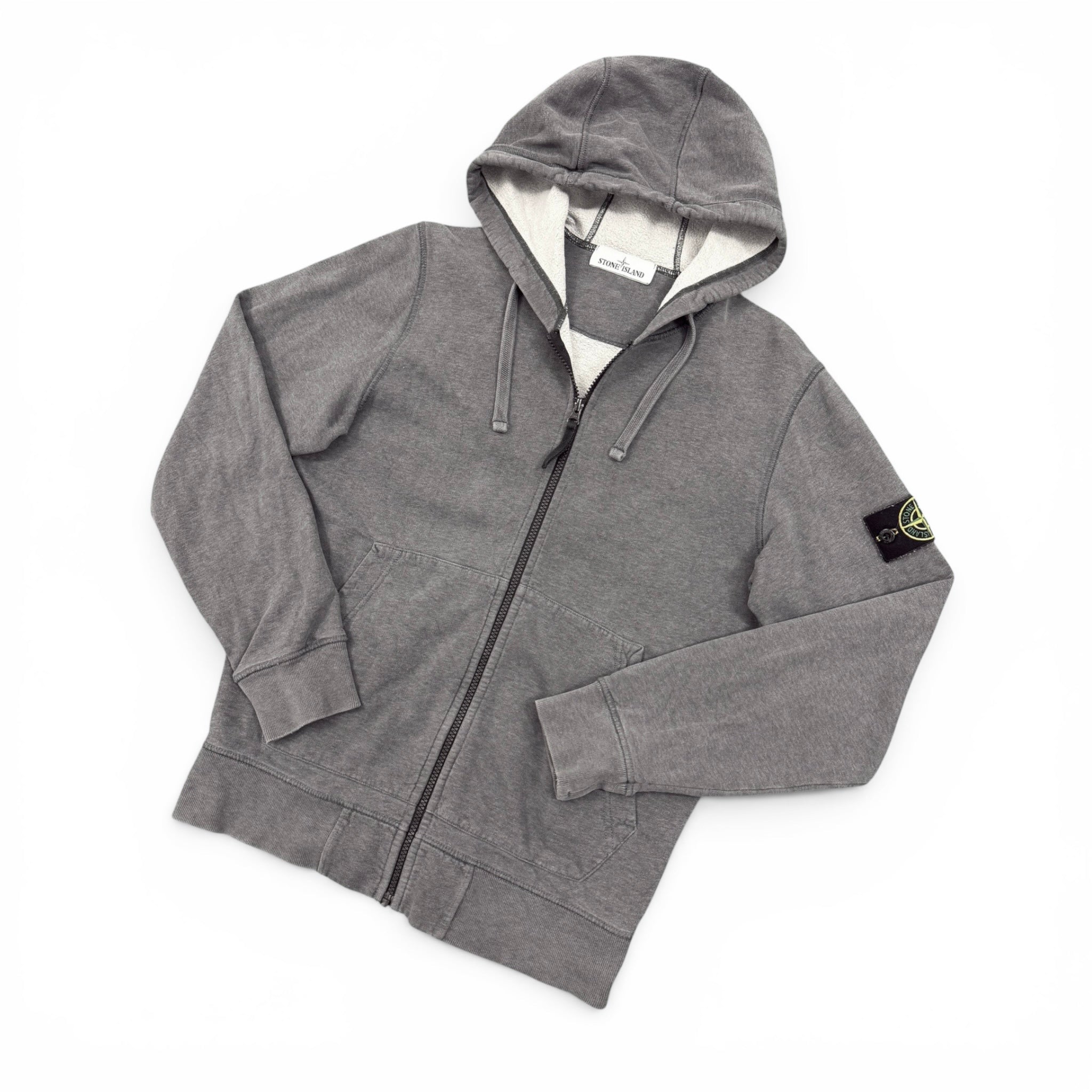 STONE ISLAND ZIP-UP HOODIE