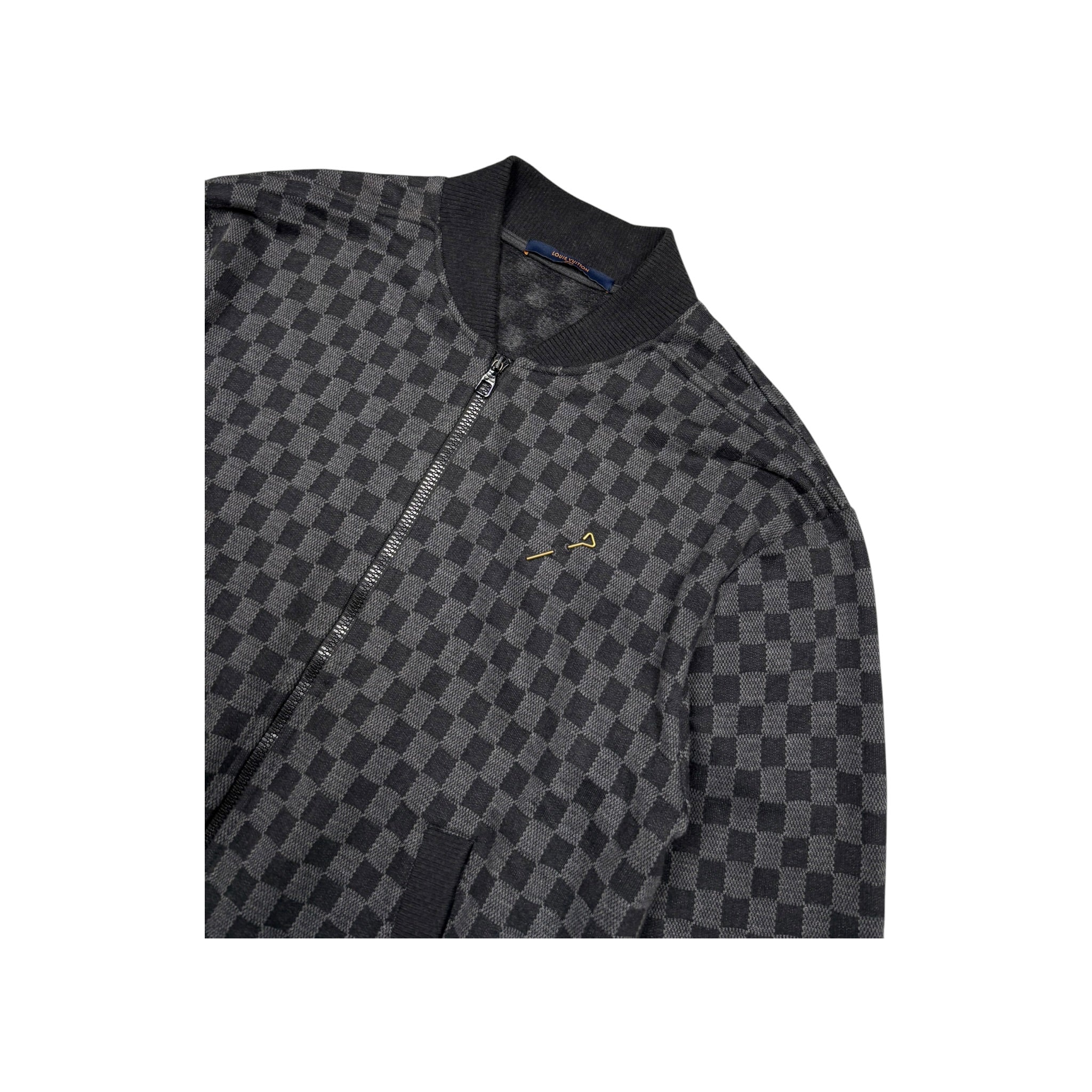 LOUIS VUITTON DAMIER JACQUARD CARDIGAN
