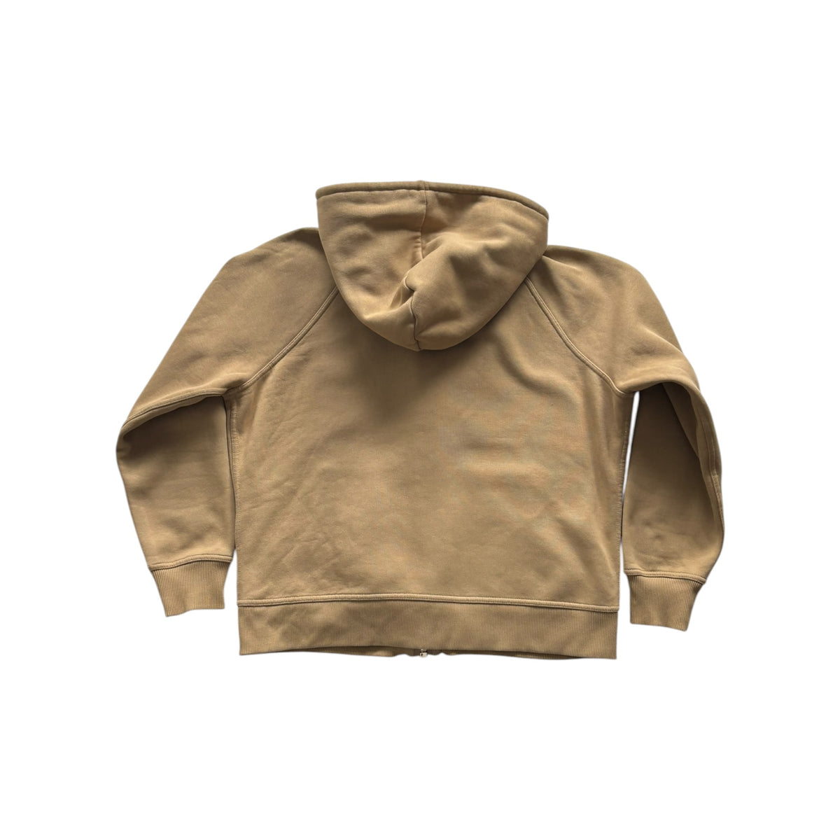 BURBERRY CHECK ZIP-UP HOODIE