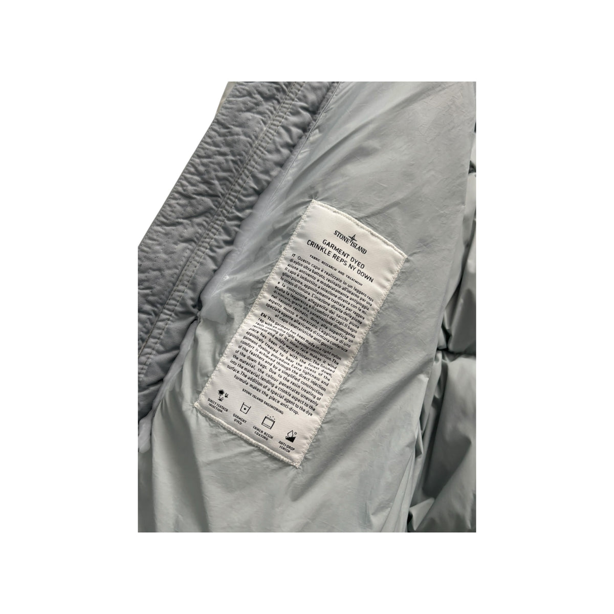 STONE ISLAND GARMENT DYED CRINKLE REPS DOWN PARKA