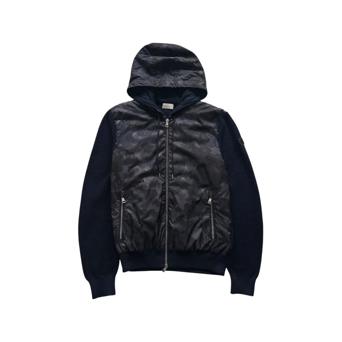 MONCLER HOODED CARDIGAN
