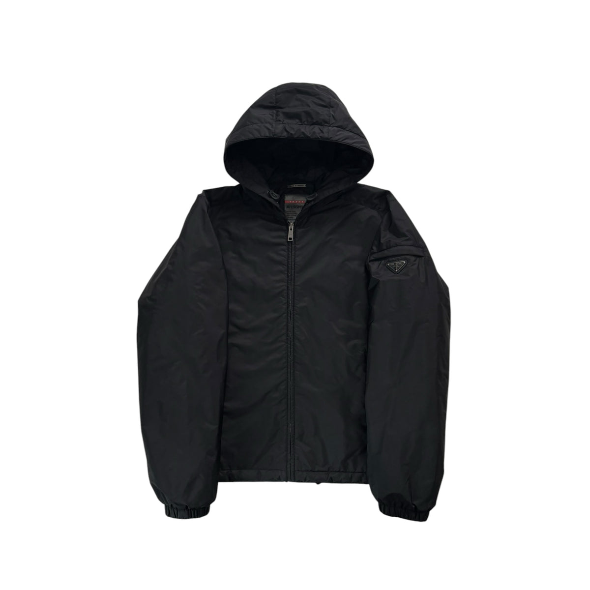PRADA HOODED NYLON LIGHTWEIGHT JACKET
