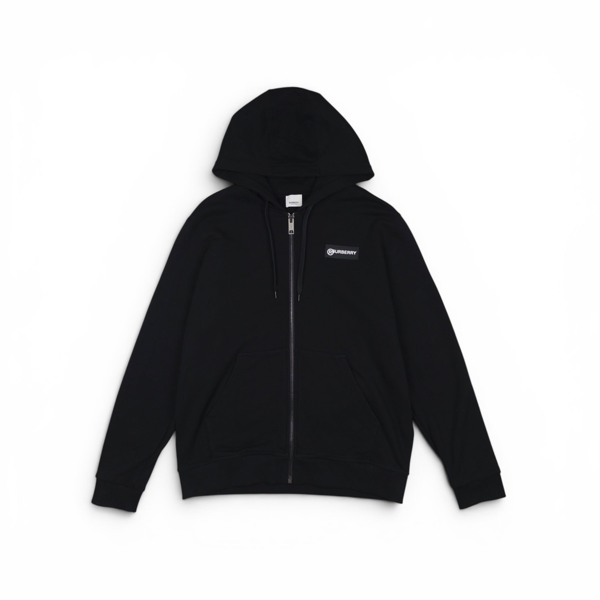 BURBERRY CHECK ZIP-UP HOODIE