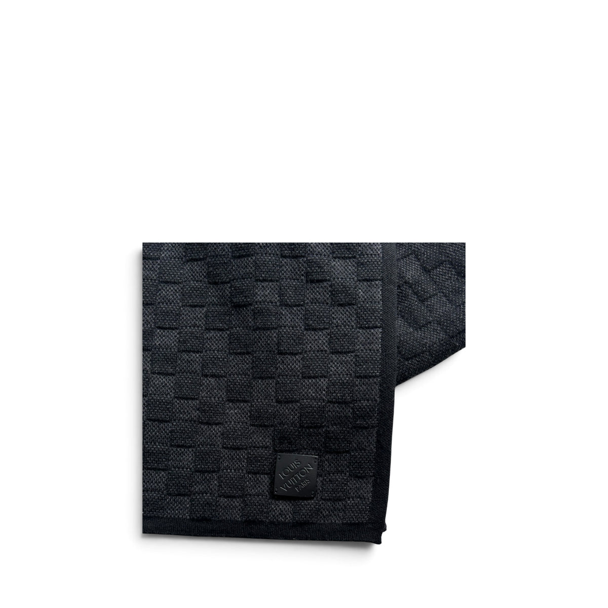 LOUIS VUITTON WOOL DAMIER GRAPHITE SCARF