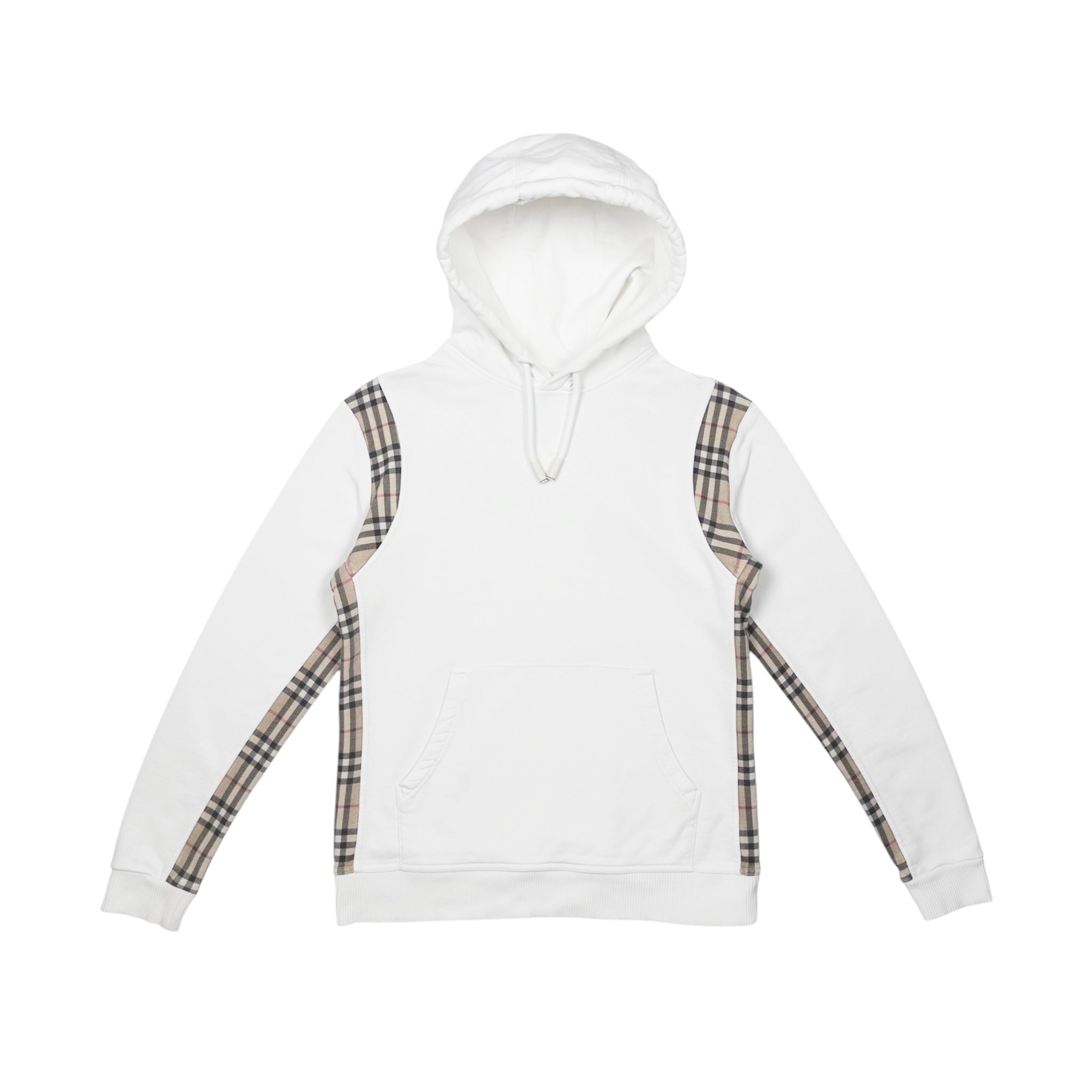 BURBERRY CHECK PANEL HOODIE