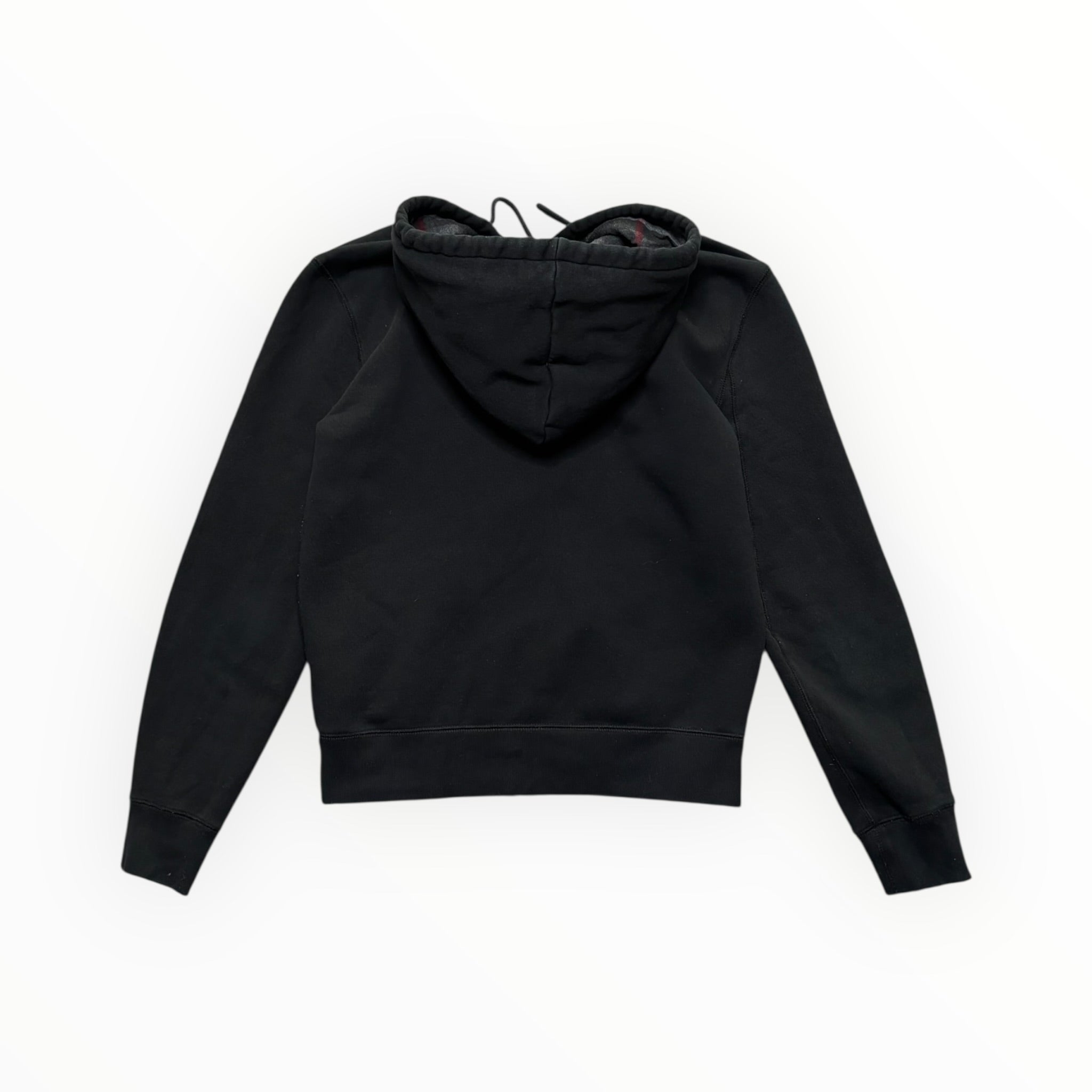 BURBERRY CHECK ZIP-UP HOODIE
