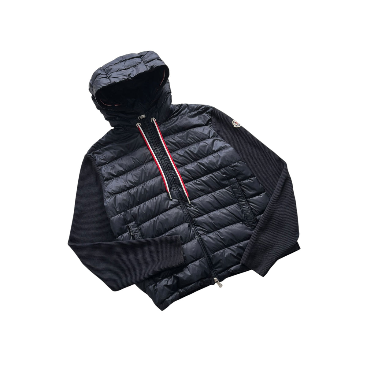 MONCLER HOODED CARDIGAN