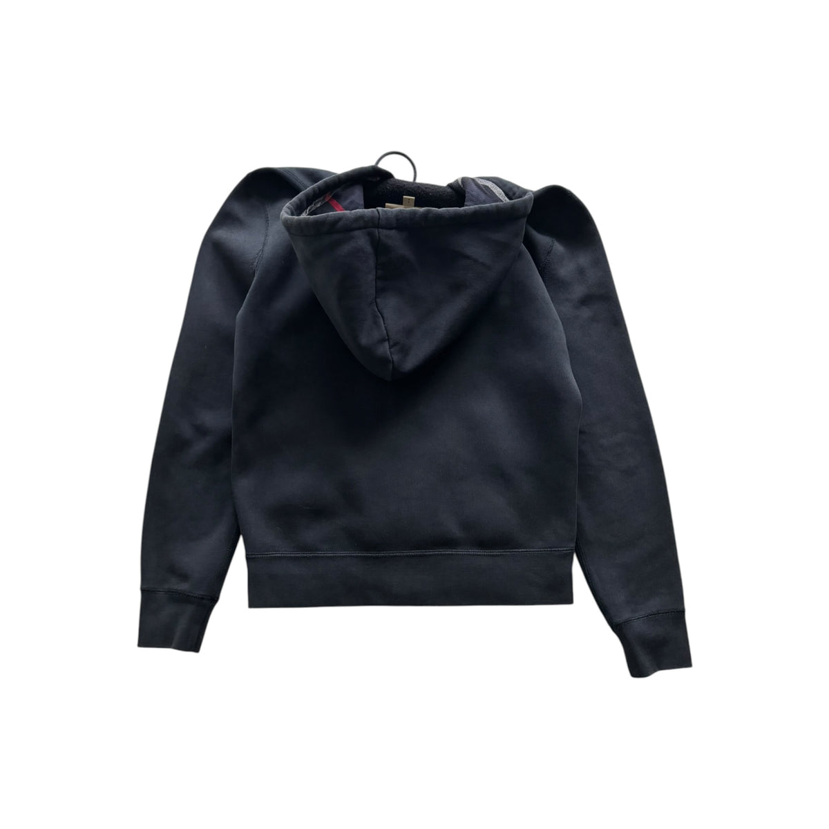 BURBERRY ZIP-UP CHECK HOODIE