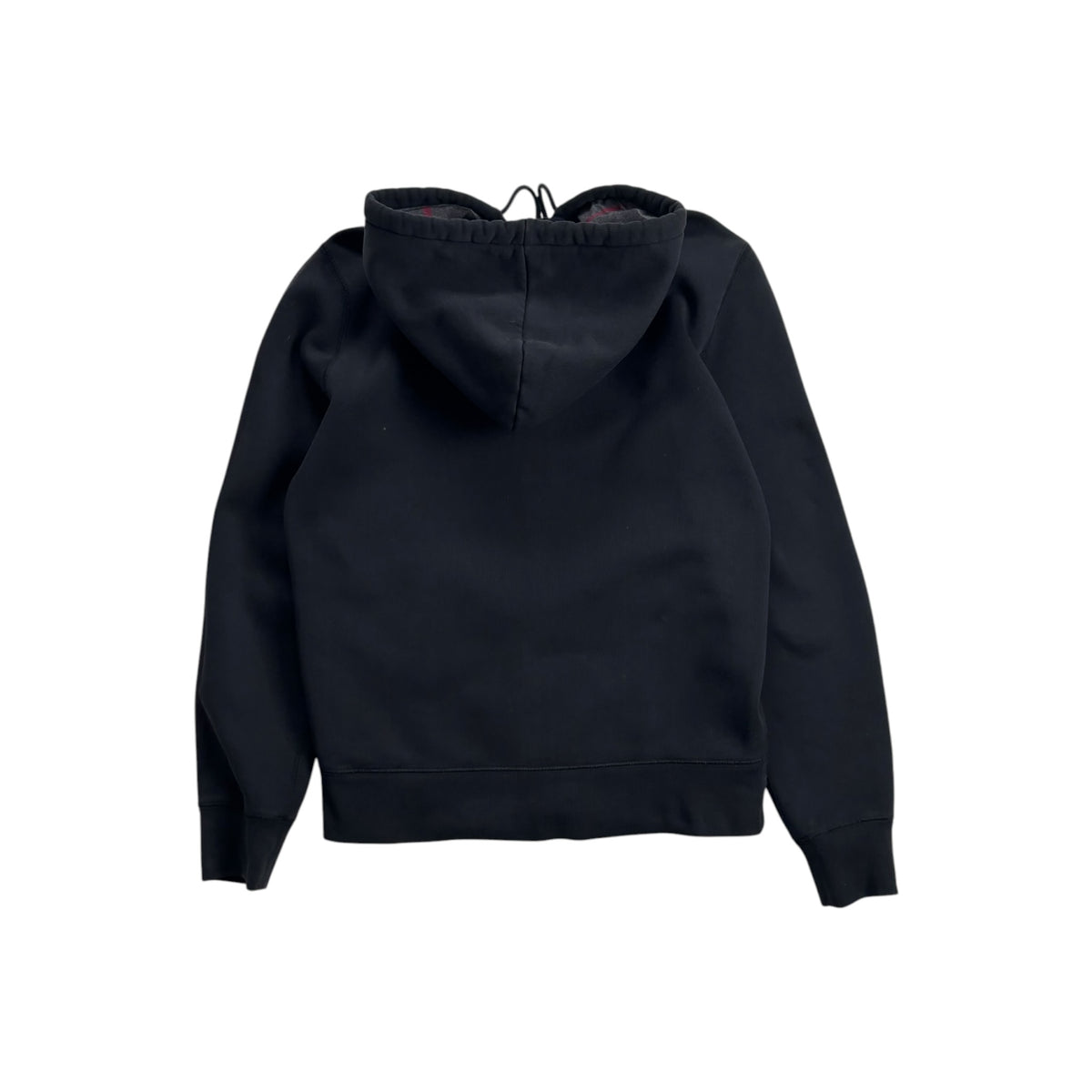 BURBERRY CHECK ZIP-UP HOODIE
