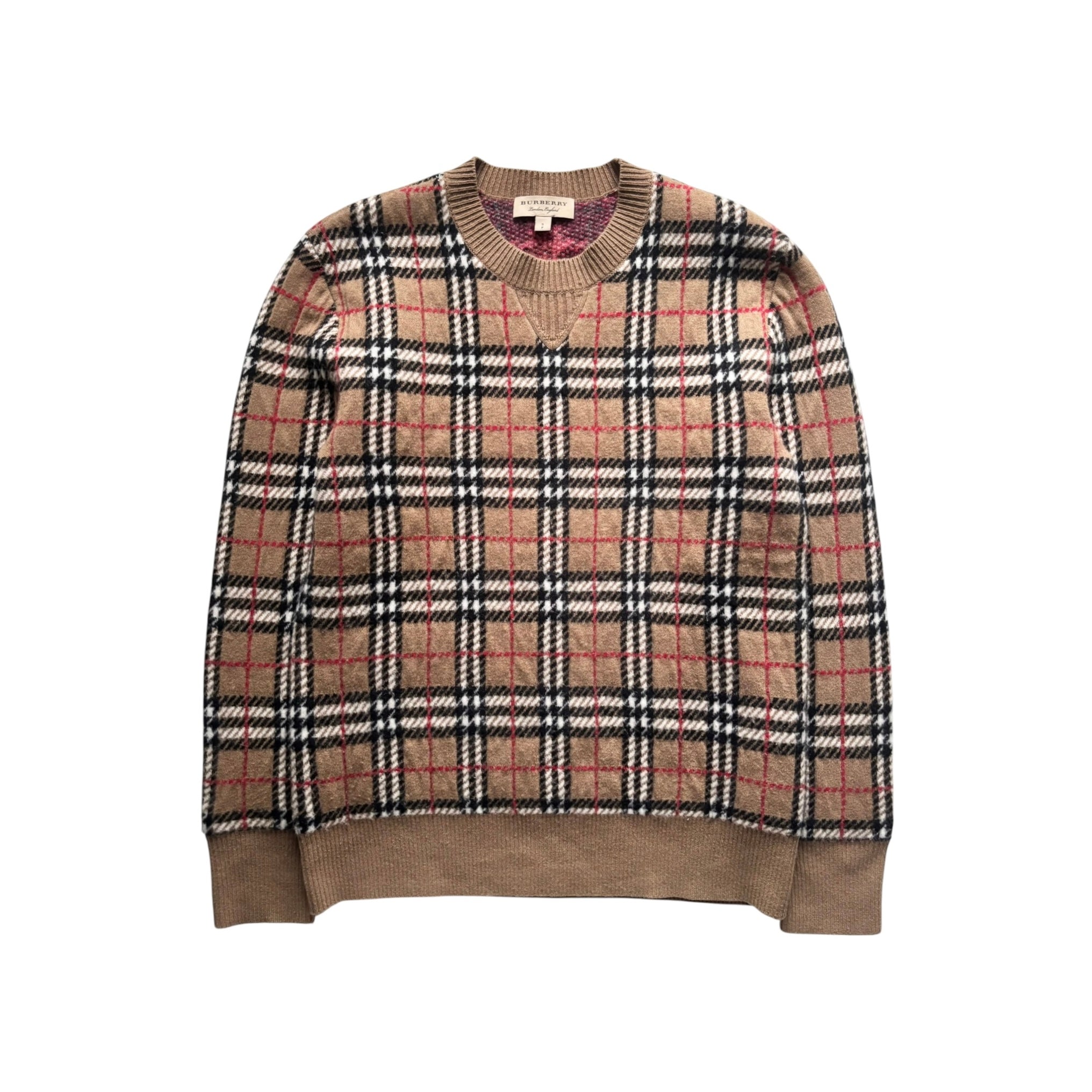 BURBERRY CHECK WOOL KNIT