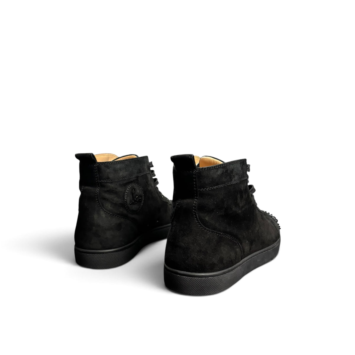 CHRISTIAN LOUBOUTIN LOUIS SPIKES HIGH-TOP SNEAKERS