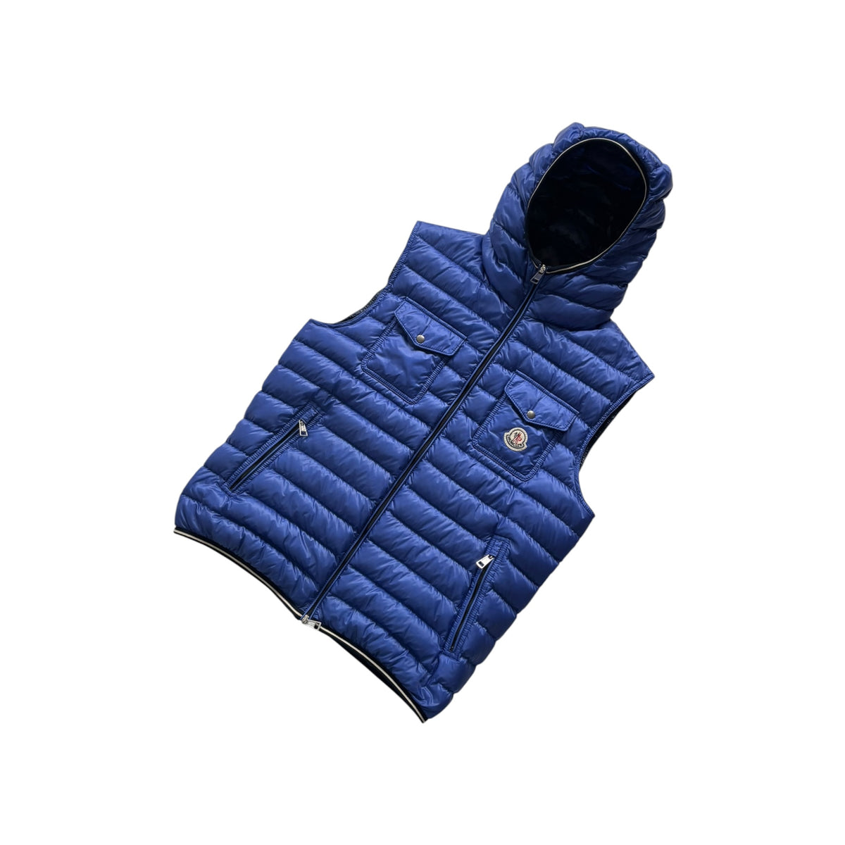 MONCLER HOODED GERS LIGHWEIGHT DOWN GILET