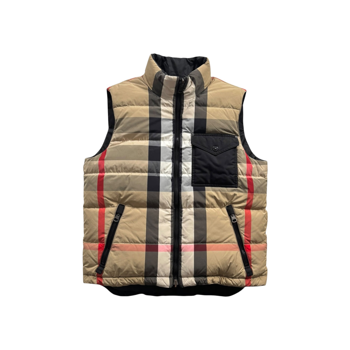 BURBERRY REVERSIBLE MONOGRAM PANEL GILET