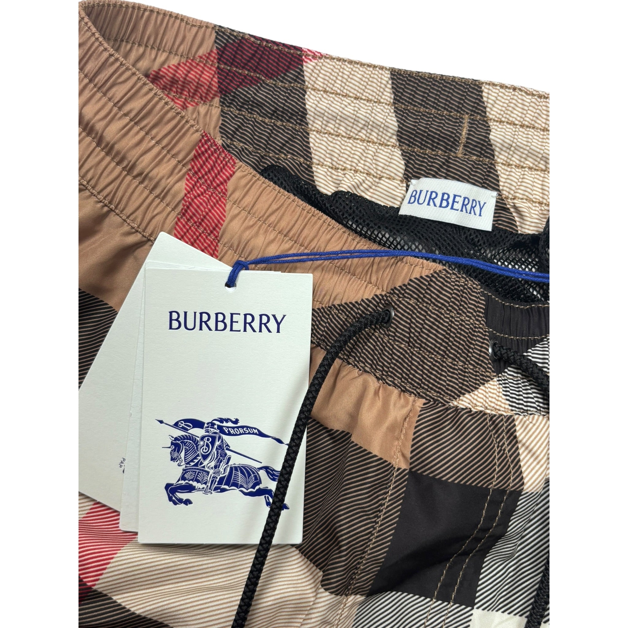 BURBERRY CHECK SWIM SHORTS
