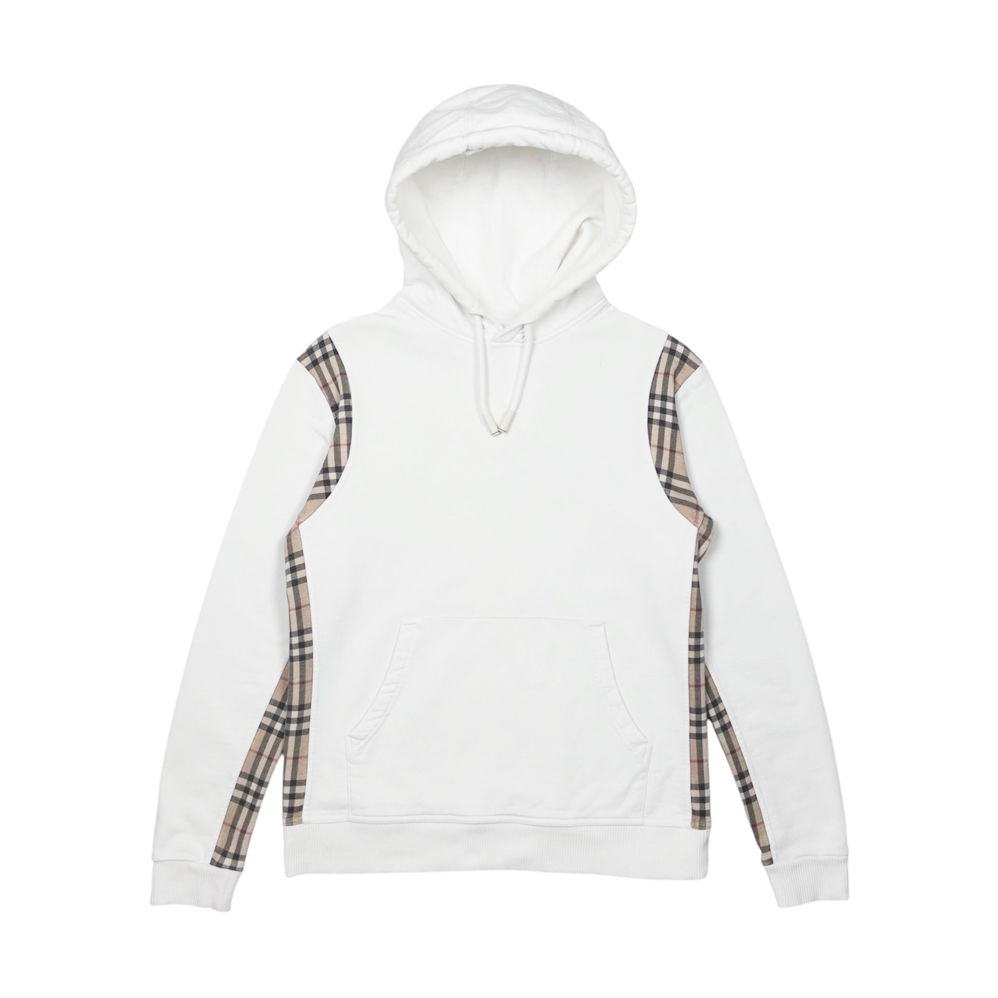 BURBERRY CHECK PANEL HOODIE