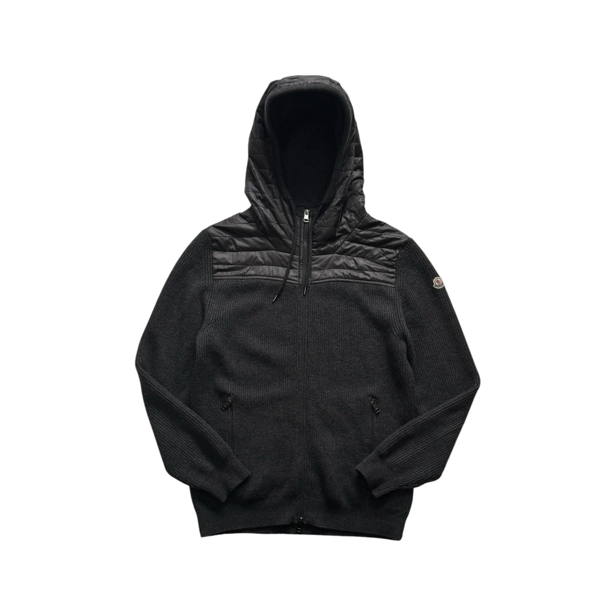 MONCLER HOODED CARDIGAN