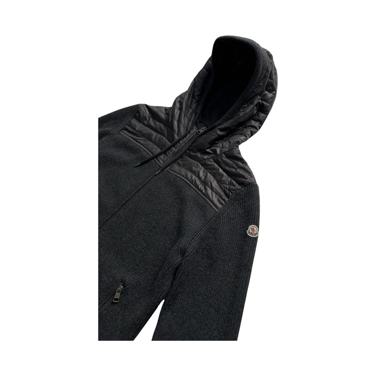 MONCLER HOODED CARDIGAN