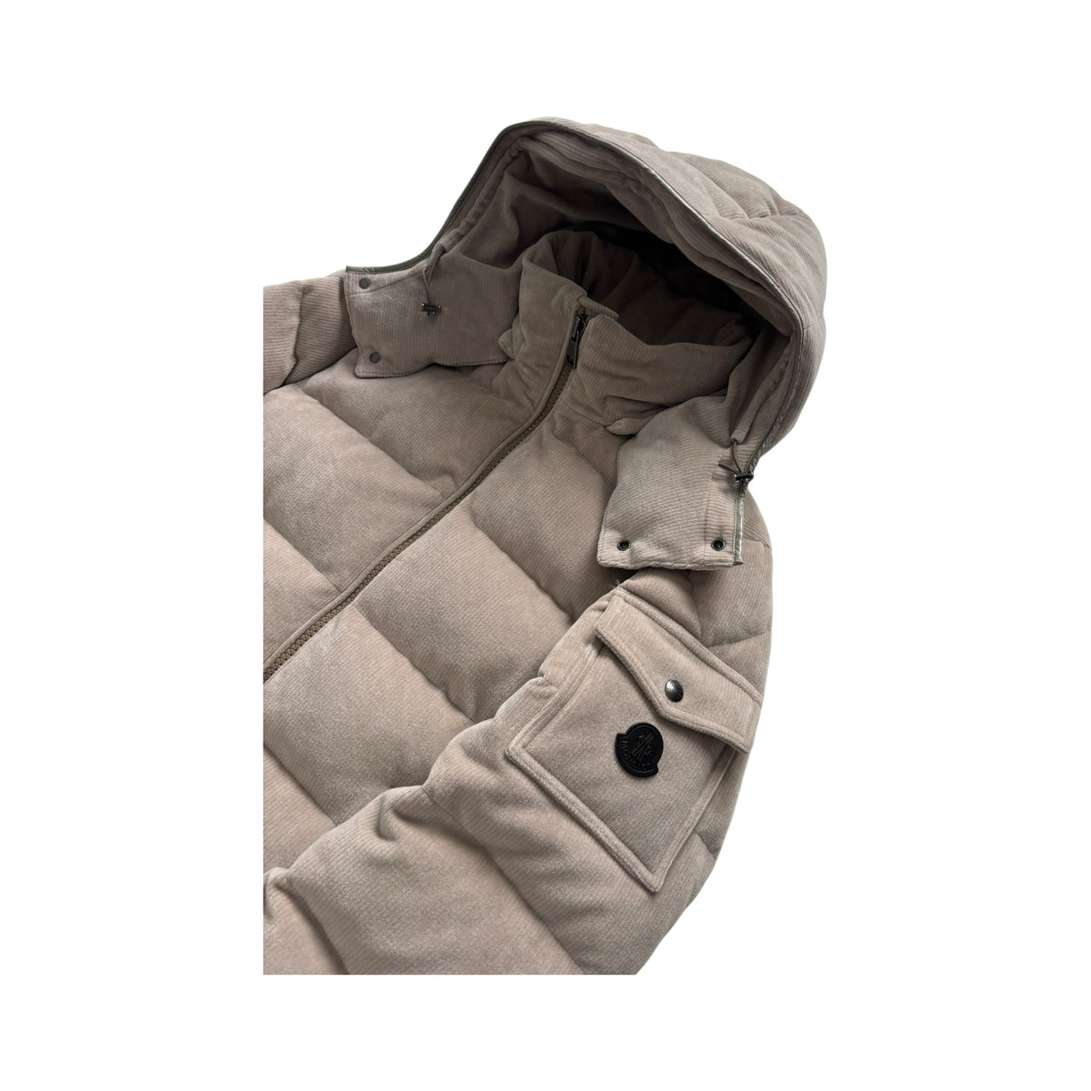 MONCLER BLEND CORDUROY MAYA DOWN JACKET