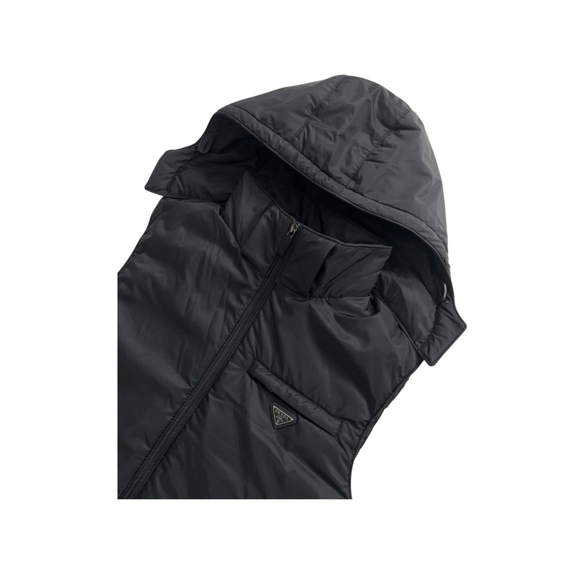 PRADA HOODED DOWN VEST