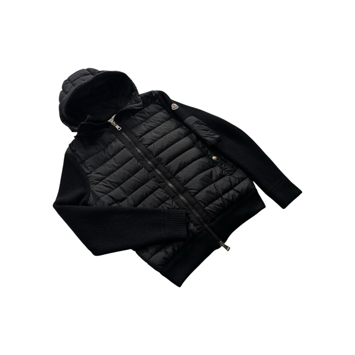 MONCLER HOODED CARDIGAN TRICOT