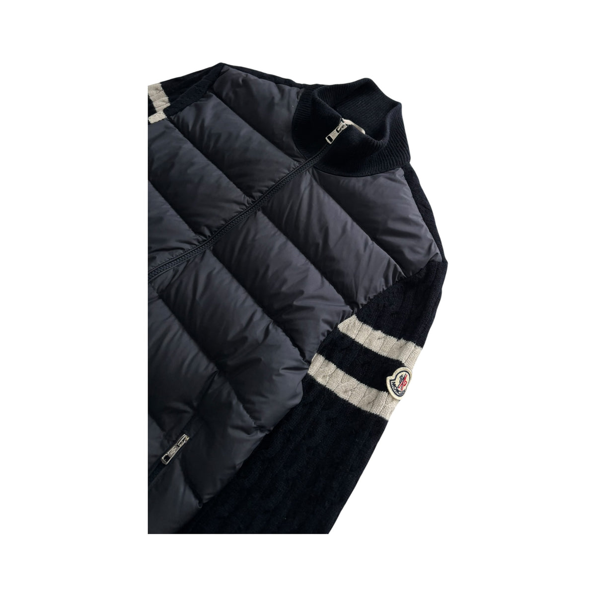MONCLER STRIPED CARDIGAN