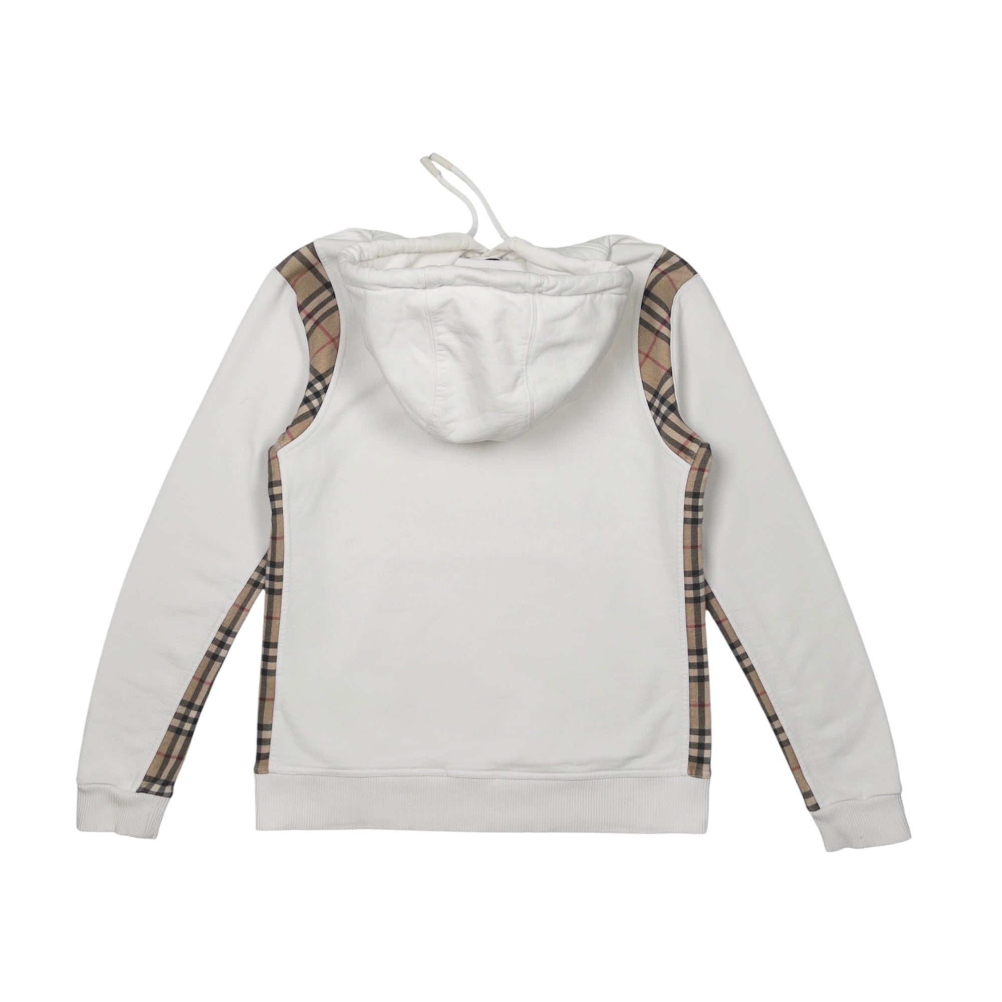 BURBERRY CHECK PANEL HOODIE