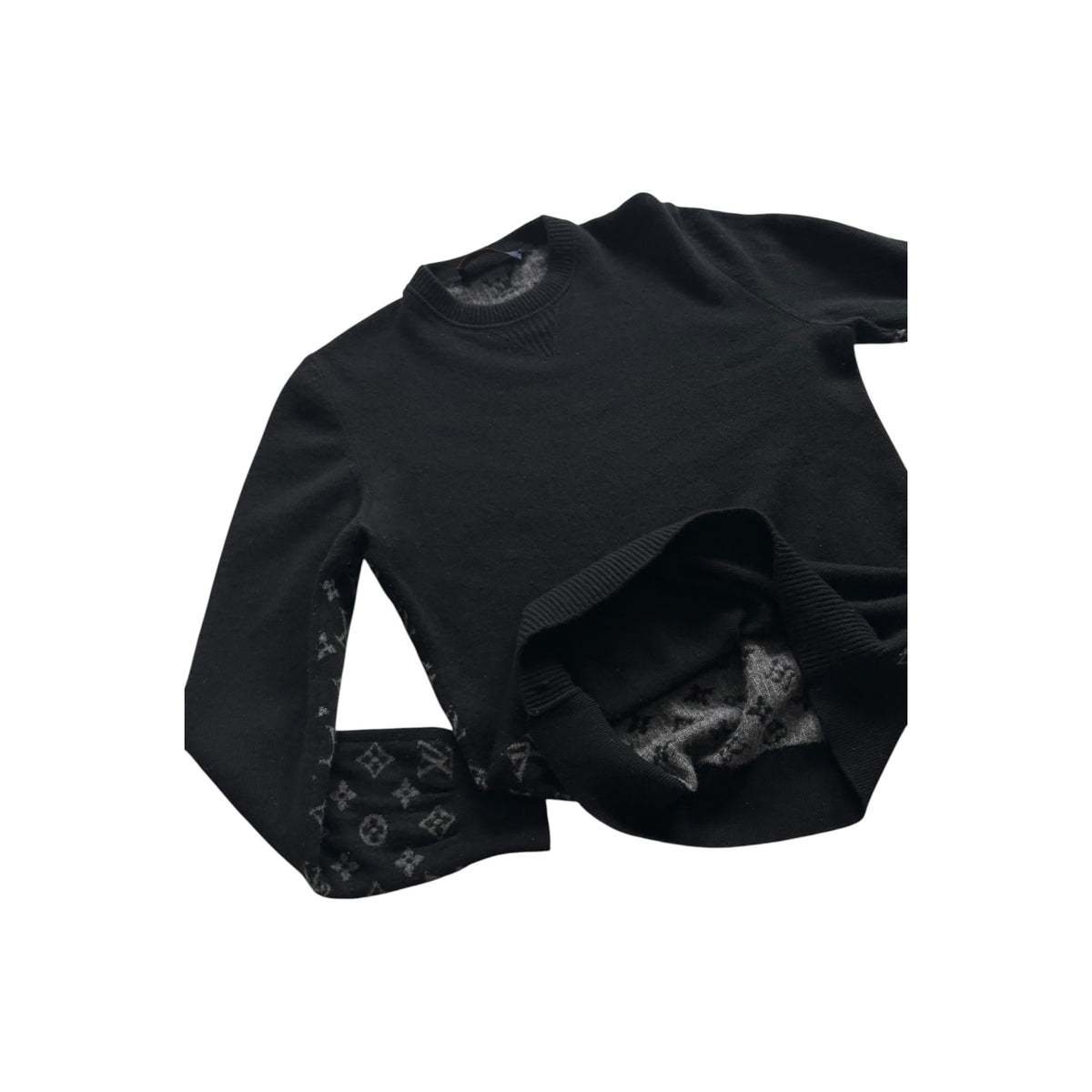 LOUIS VUITTON MONOGRAM WOOL CREWNECK