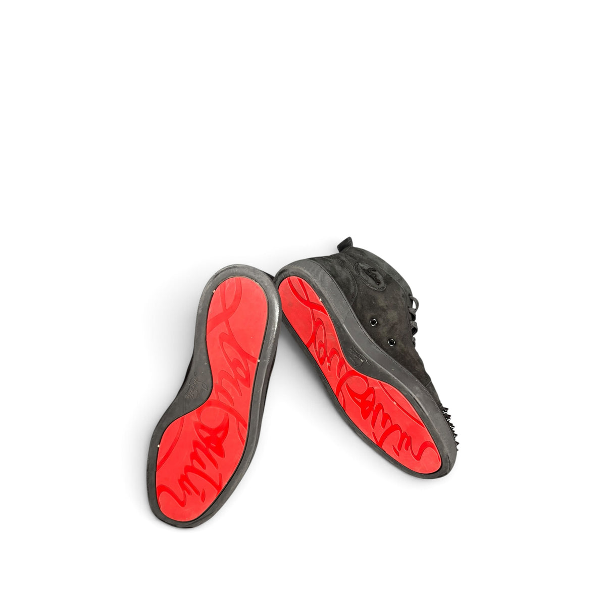 CHRISTIAN LOUBOUTIN LOUIS SPIKES HIGH-TOP SNEAKERS