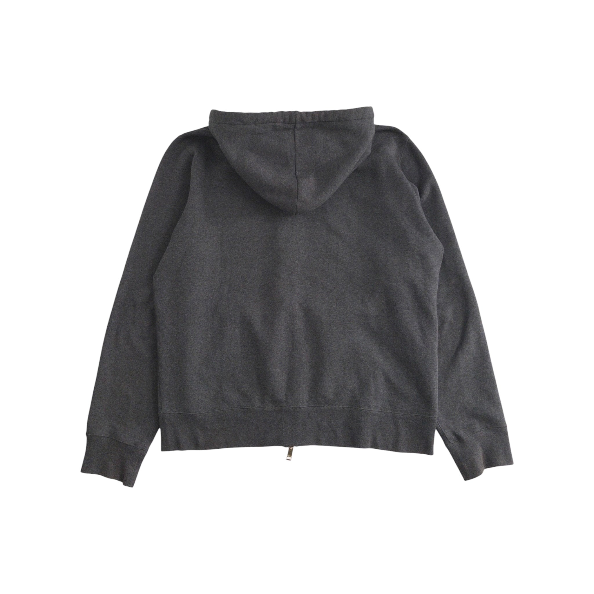 BURBERRY ZIP-UP CHECK HOODIE
