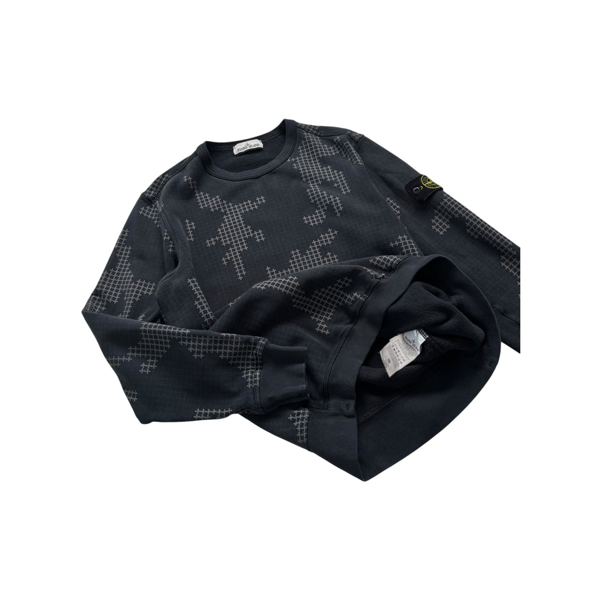 STONE ISLAND ABSTRACT CREWNECK
