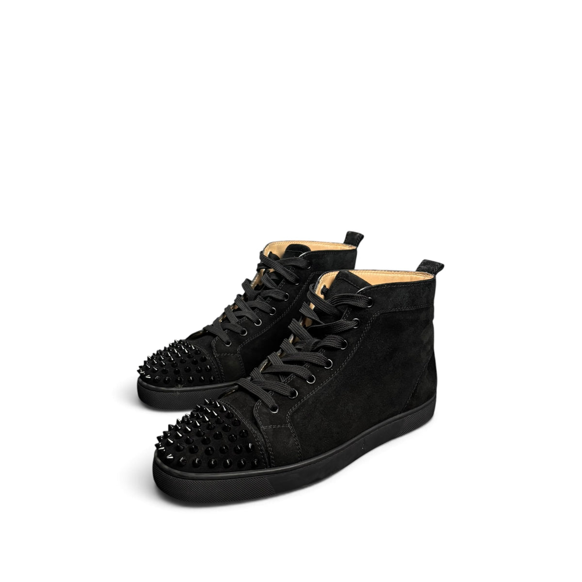 CHRISTIAN LOUBOUTIN LOUIS SPIKES HIGH-TOP SNEAKERS