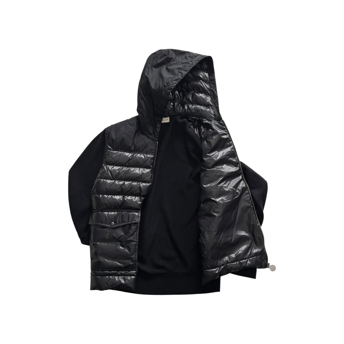 MONCLER HOODED CARDIGAN
