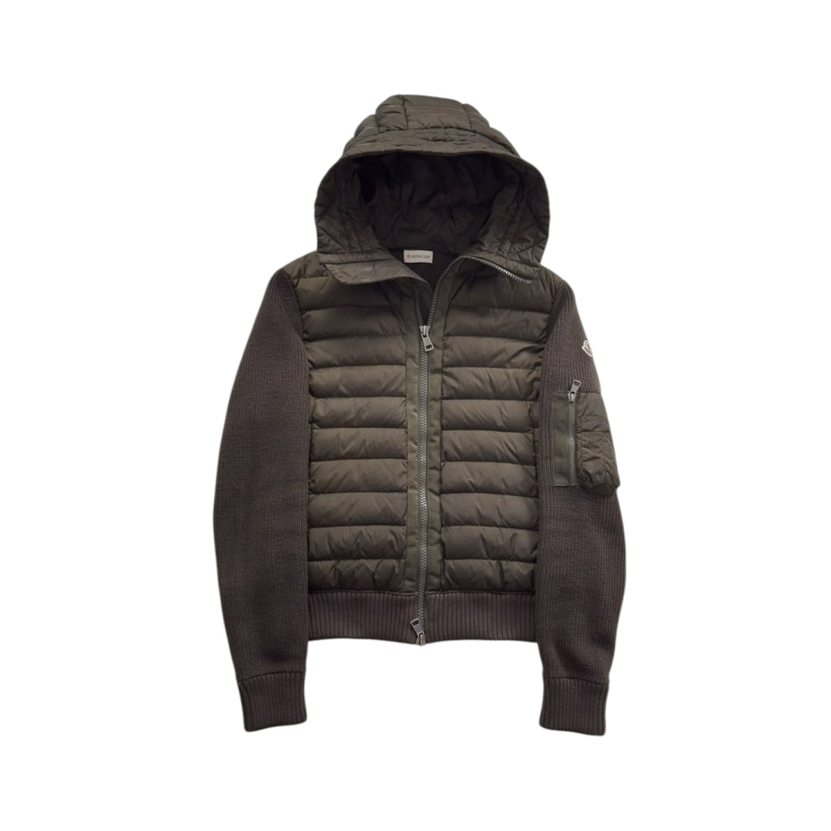 MONCLER HOODED CARDIGAN