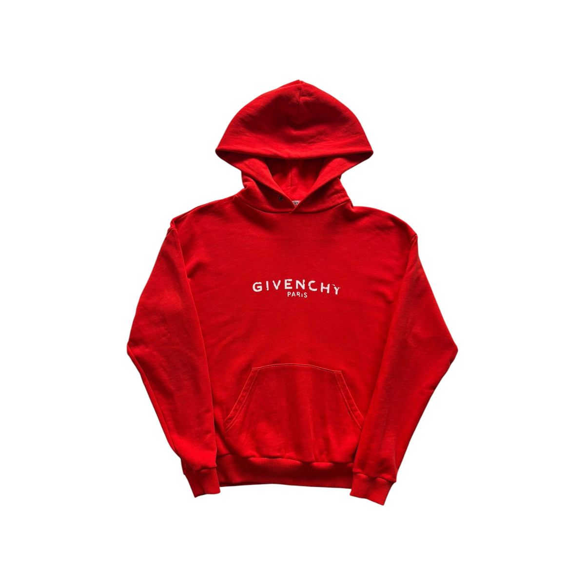 GIVENCHY DESTROYED LOGO TEXT HOODIE