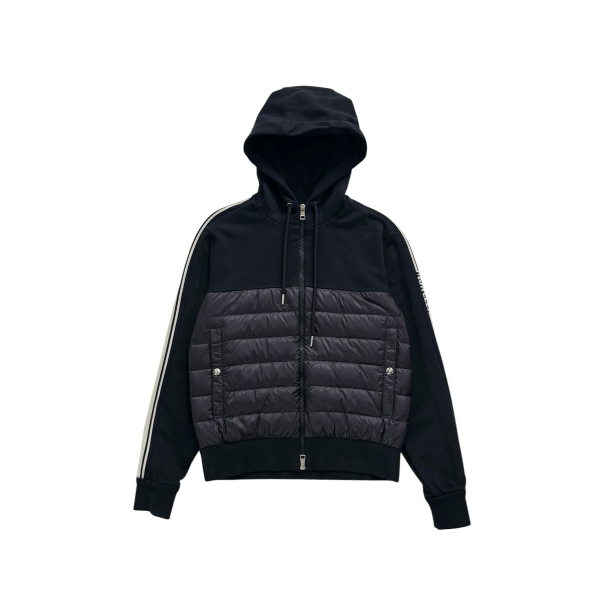 MONCLER HOODED PADDED CARDIGAN