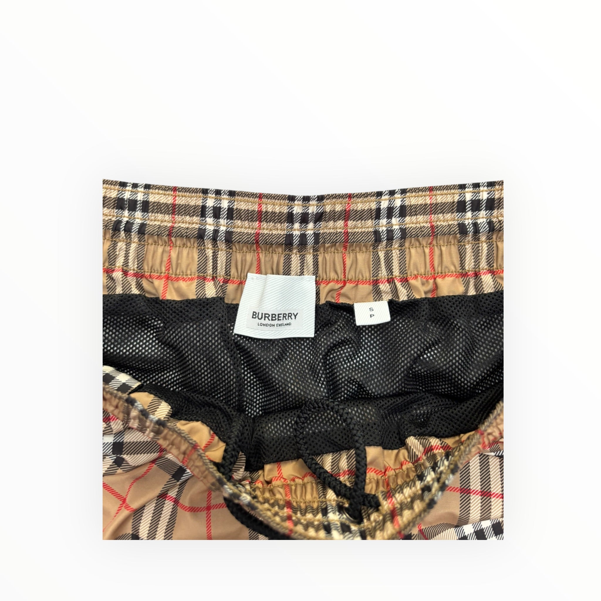 BURBERRY CHECK SWIM SHORTS