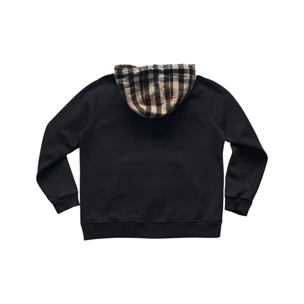 BURBERRY CHECK HOOD ZIP-UP