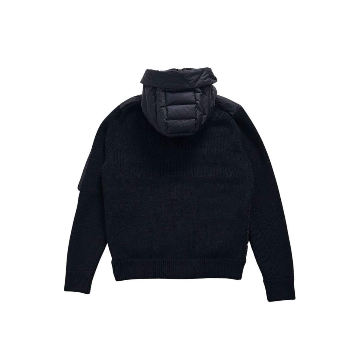 MONCLER HOODED PADDED CARDIGAN TRICOT