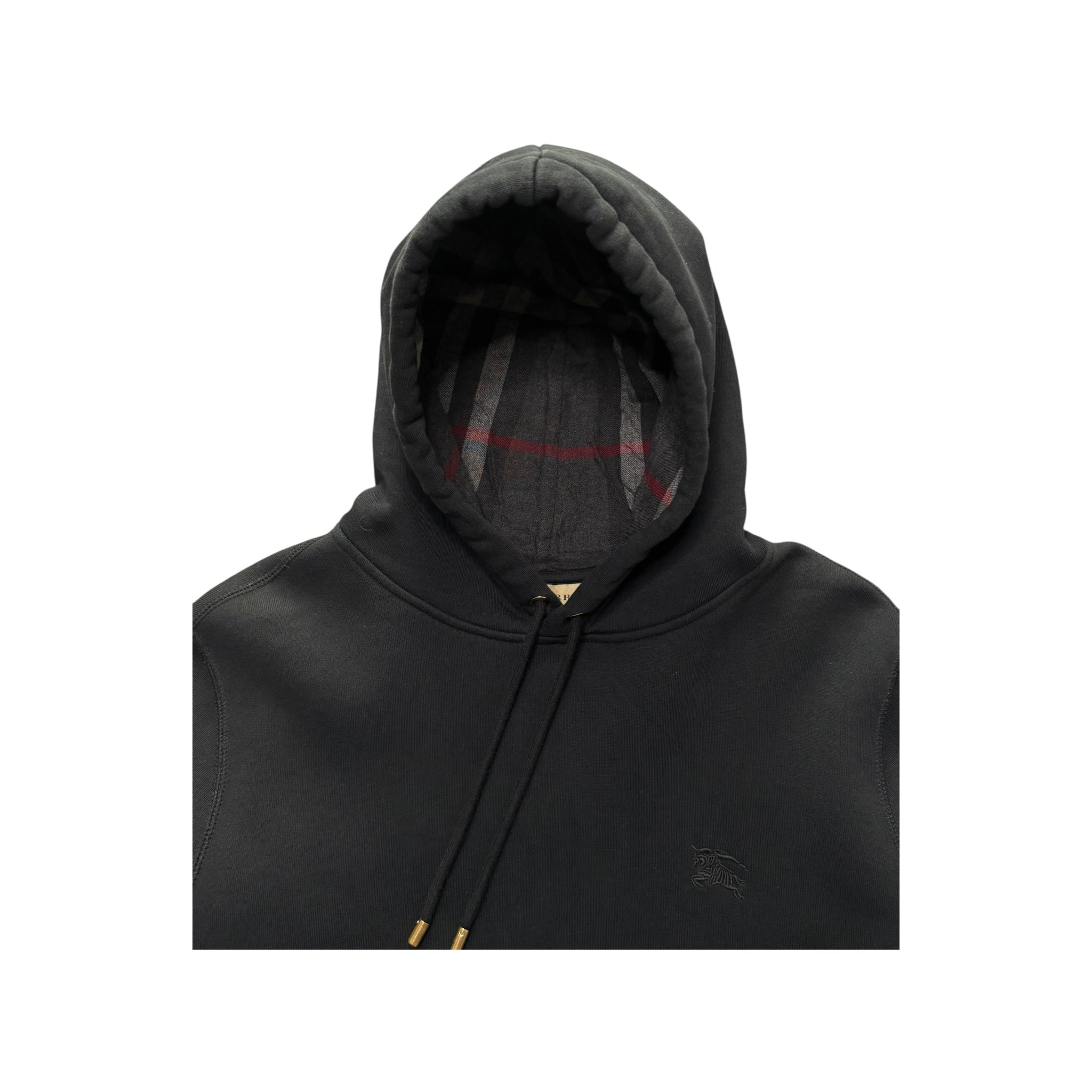 BURBERRY CHECK PULLOVER HOODIE