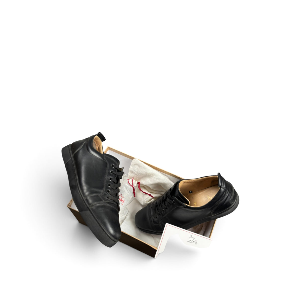 CHRISTIAN LOUBOUTIN FLAT CALF SNEAKERS