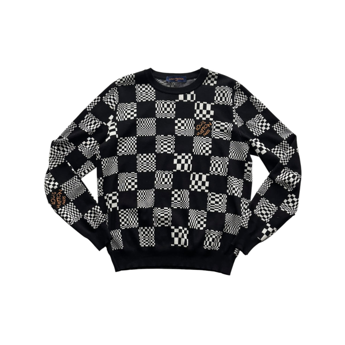 LOUIS VUITTON DISTORTED DAMIER SWEATER
