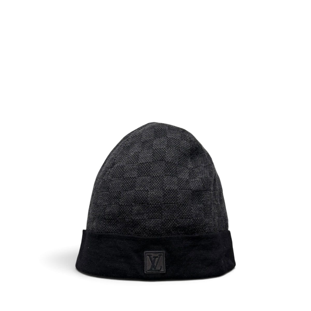 LOUIS VUITTON WOOL DAMIER GRAPHITE BEANIE