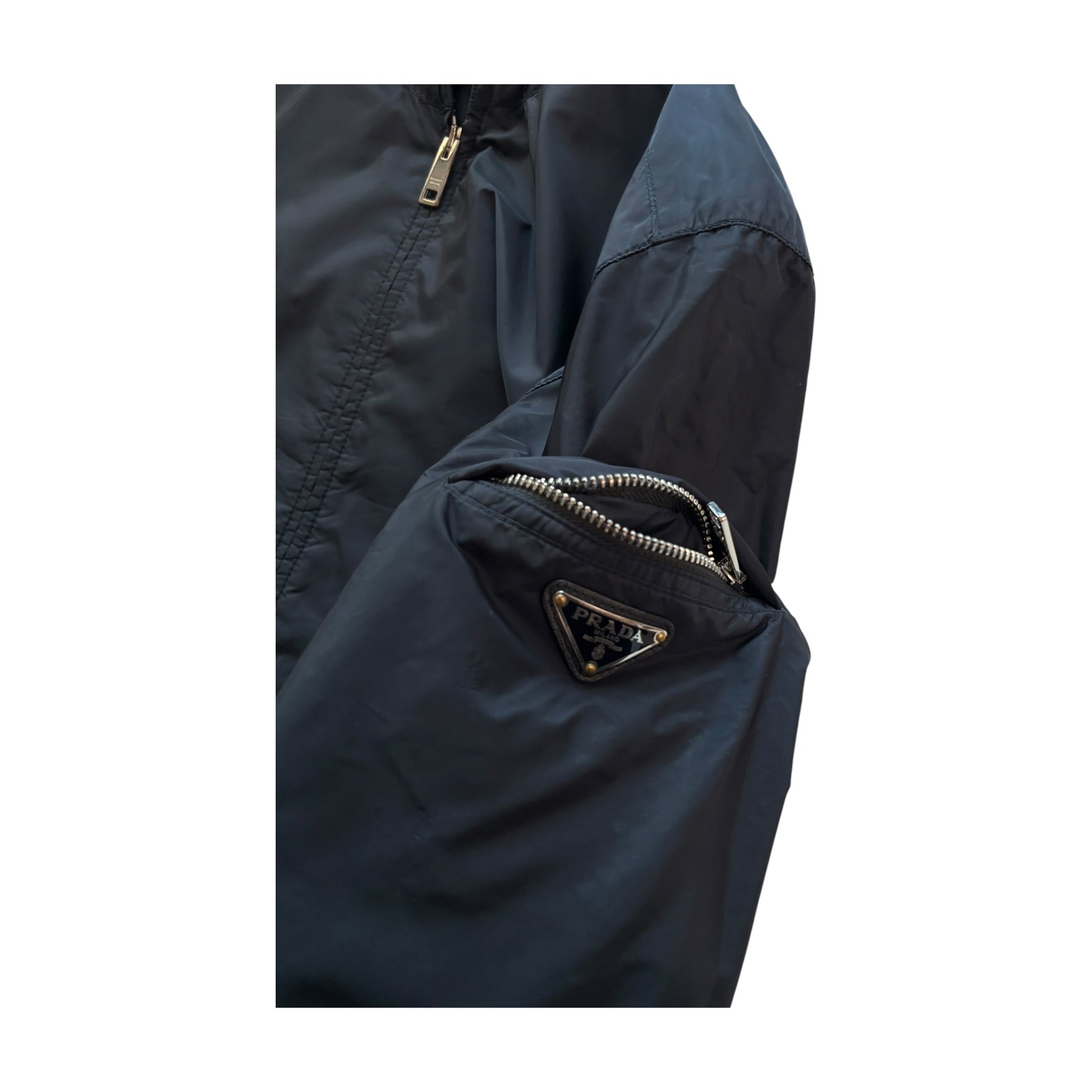 PRADA TRIANGLE LOGO WINDBREAKER