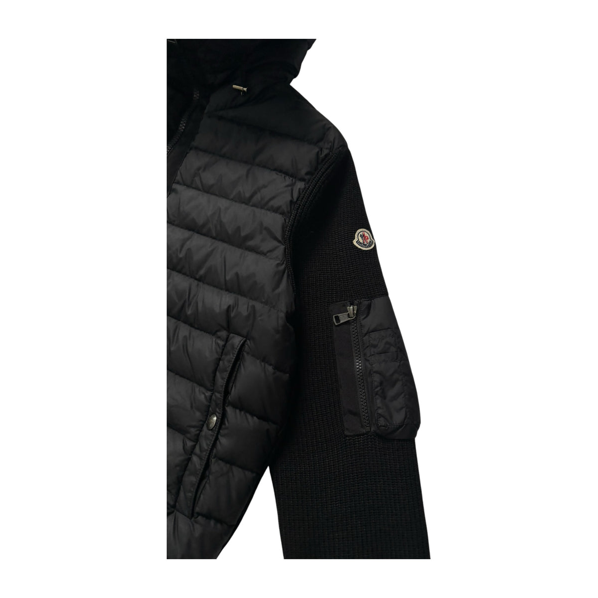 MONCLER HOODED CARDIGAN
