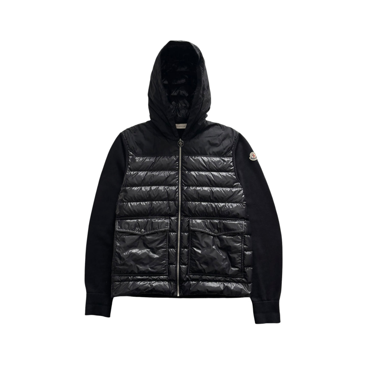MONCLER HOODED CARDIGAN