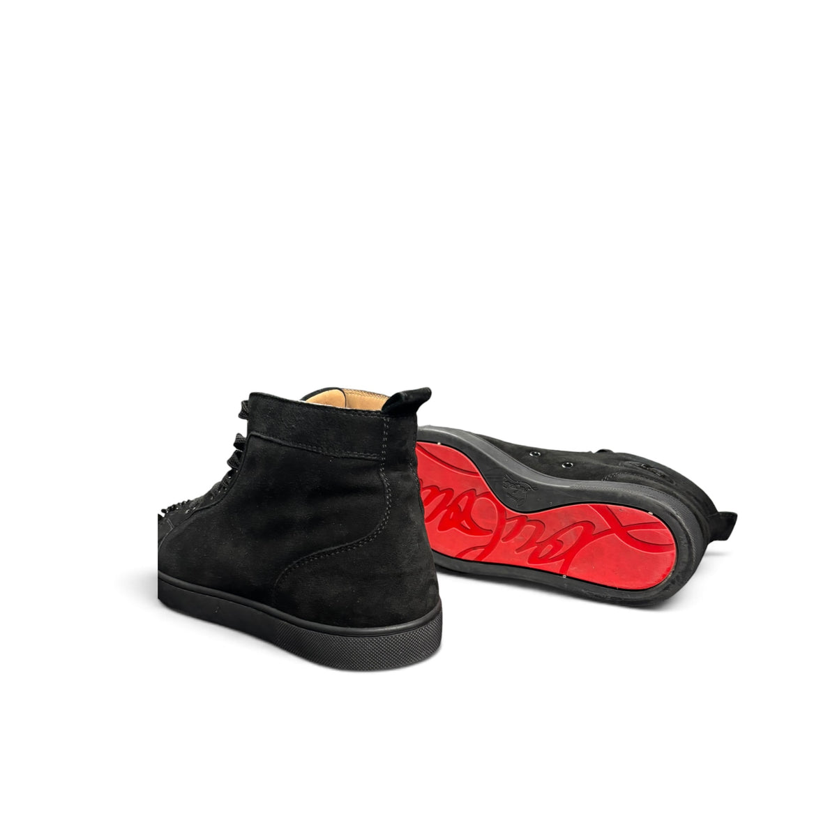 CHRISTIAN LOUBOUTIN LOUIS SPIKES HIGH-TOP SNEAKERS