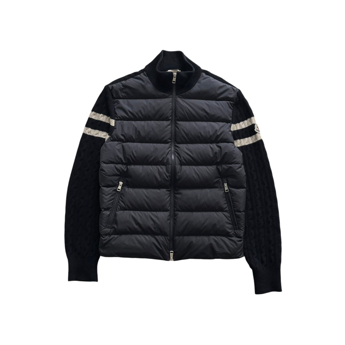 MONCLER STRIPED CARDIGAN