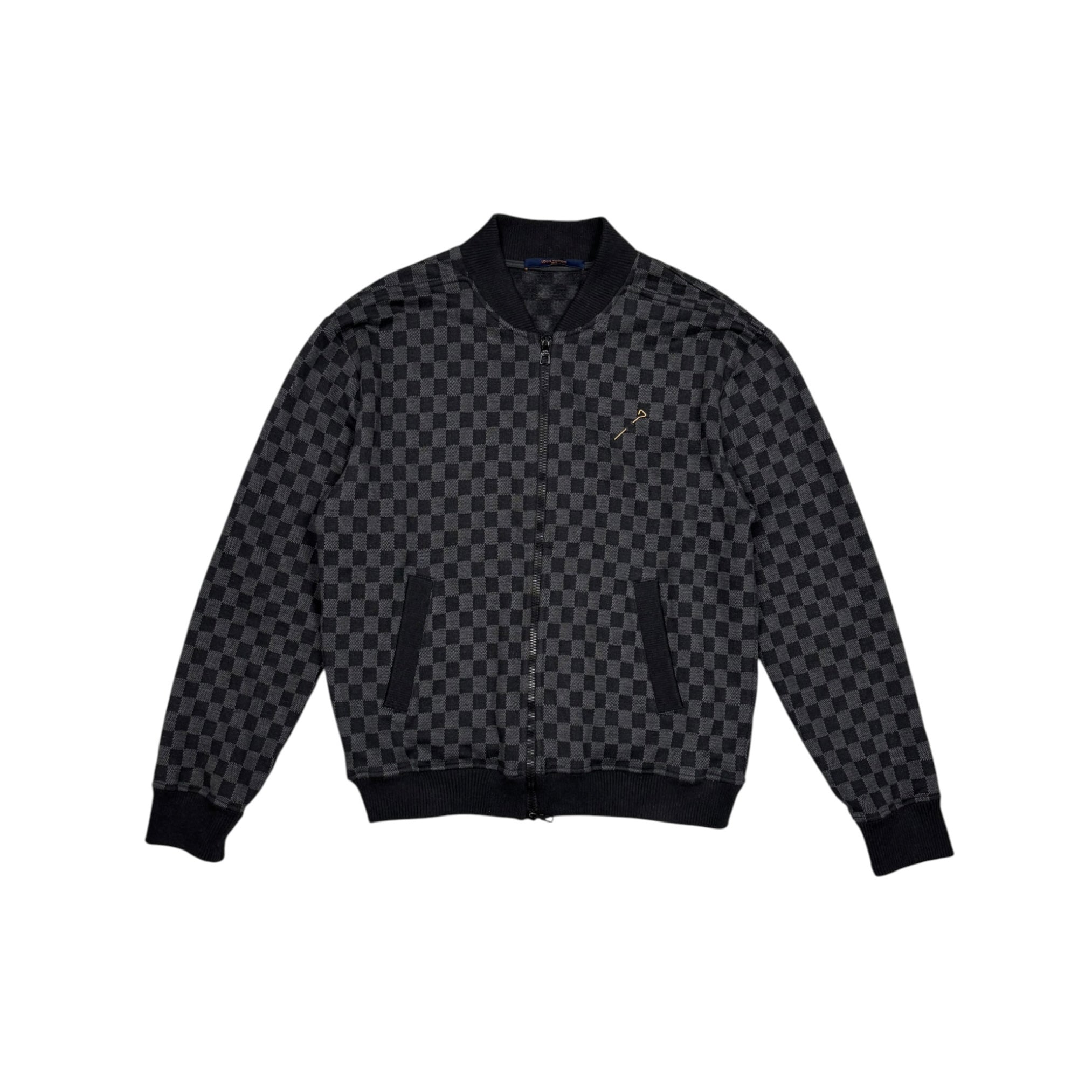 LOUIS VUITTON DAMIER JACQUARD CARDIGAN