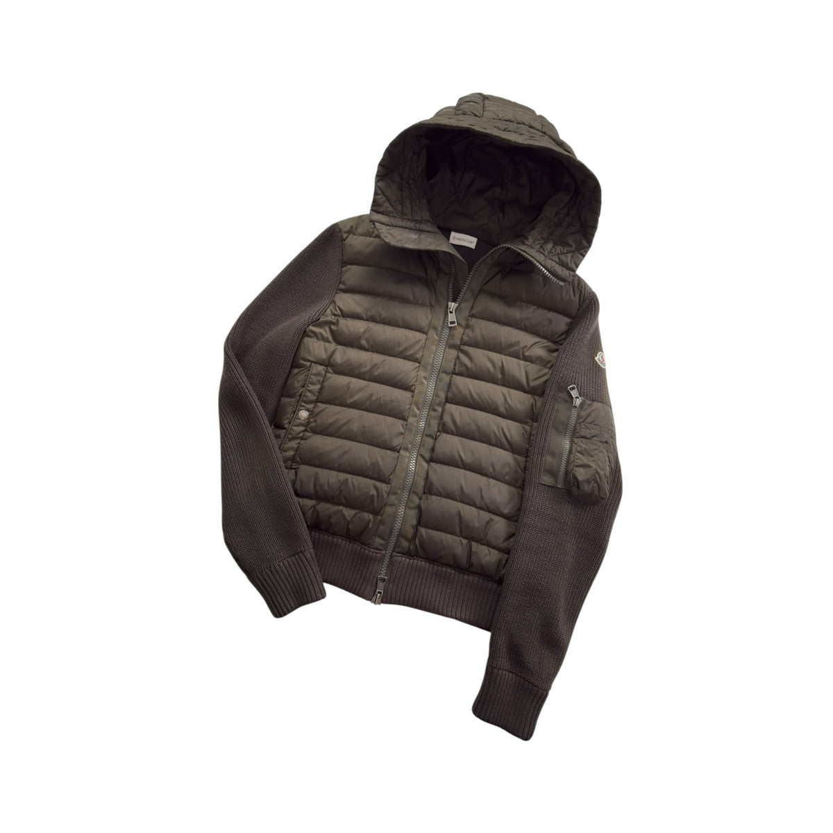 MONCLER HOODED CARDIGAN